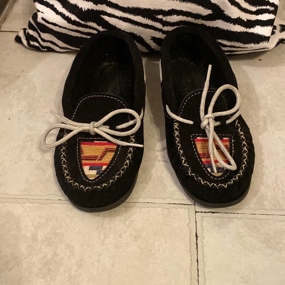 Laurentian Chief Canada leather suede Moccasins loafers 6
